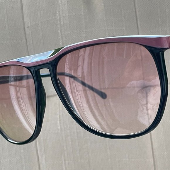 Vintage Bausch & Lomb Women Sunglasses BlackPink Big Face Eye Wear Made Italy main image 5
